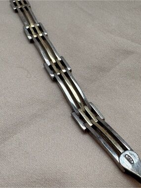 925 Sterling silver bar  Bracelet - Elegant Women’s Bracelet in Silver vintage
